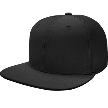 6 Panel Structured Performance Cap with Flat Bill- PR20