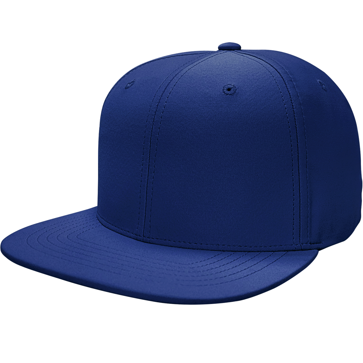 6 Panel Structured Performance Cap with Flat Bill- PR20