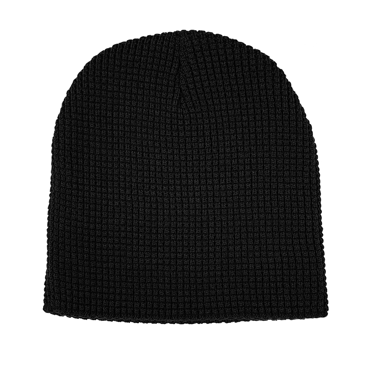 8" Waffle Knit Skull Beanie - WK75