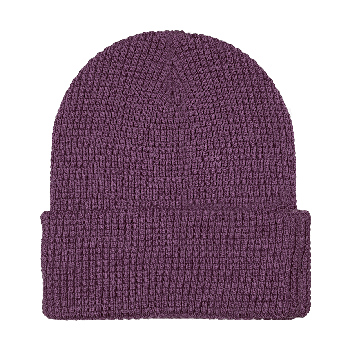 12" Waffle Knit Cuff Beanie - WK90 - CaliHeadwear