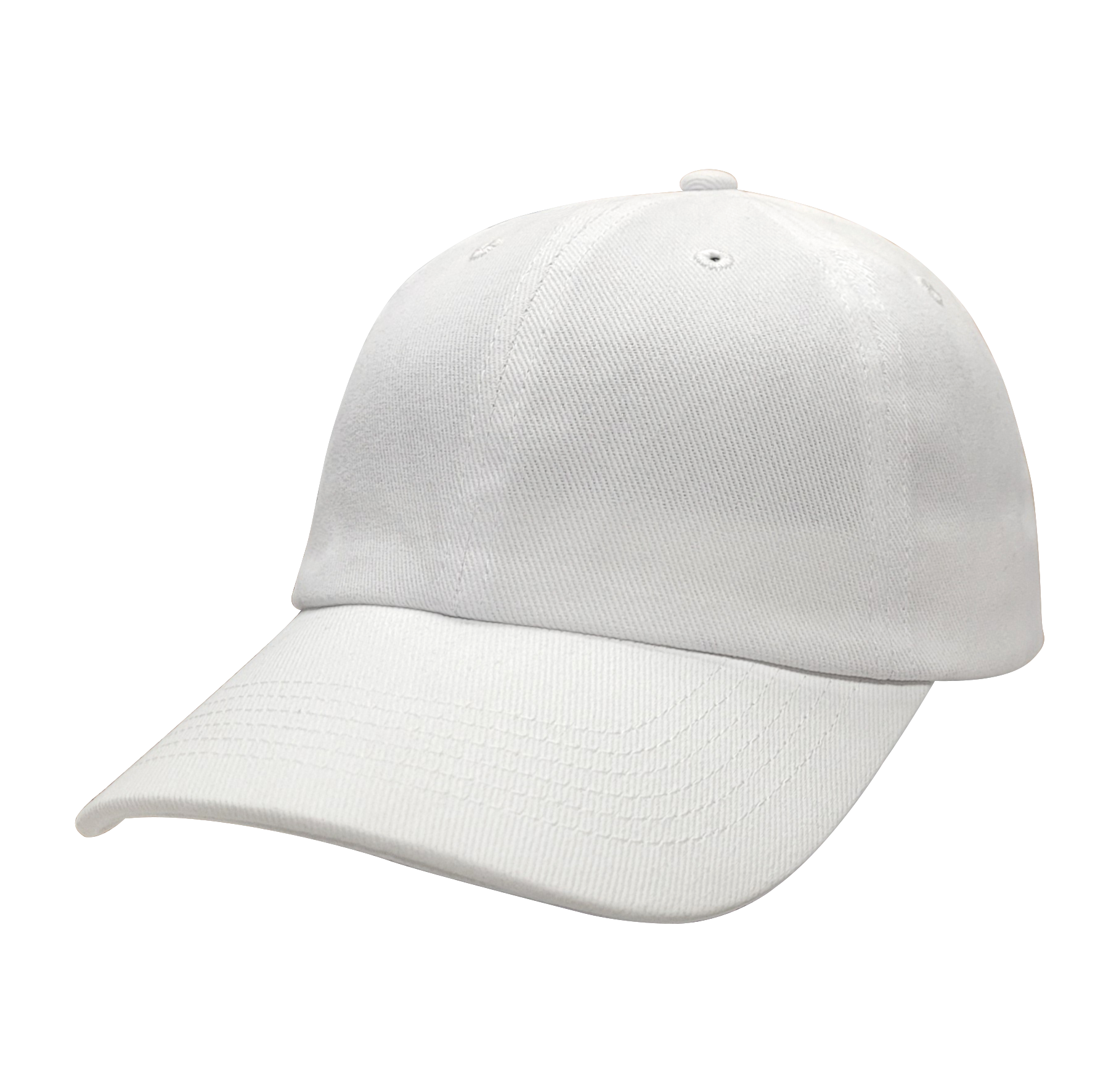 Unstructured blank top baseball caps