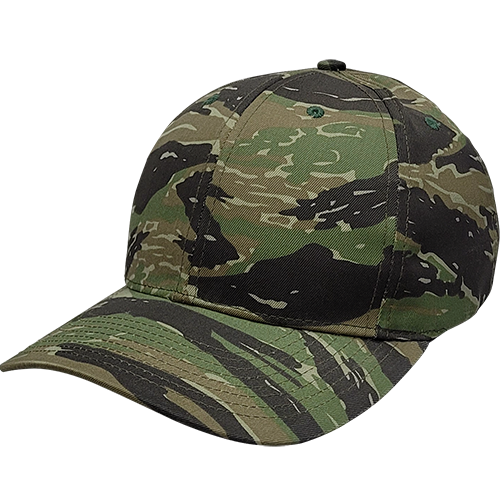 Tiger Green Camo 6 Panel Cap - KL100TG