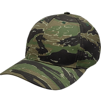 Tiger Green Camo 6 Panel Cap - KL100TG