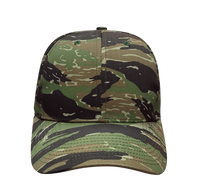 Tiger Green Camo 6 Panel Cap - KL100TG