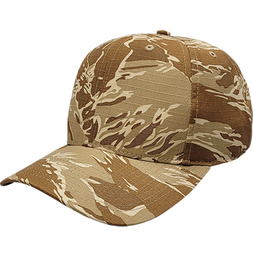 Tiger Tan Camo 6 Panel Cap - KL100TT