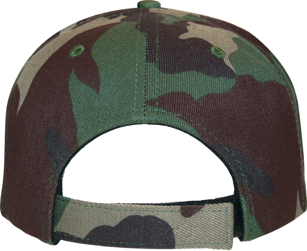 Woodland Camo 6 Panel Cap - KL100WC