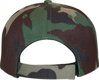 Woodland Camo 6 Panel Cap - KL100WC