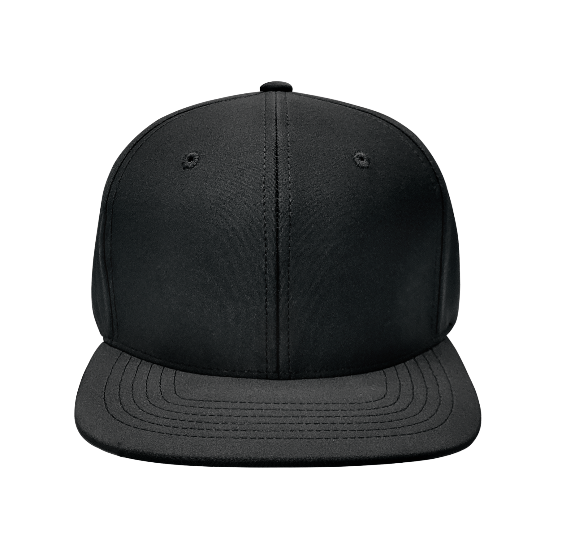 6 Panel Structured Performance Cap with Flat Bill- PR20