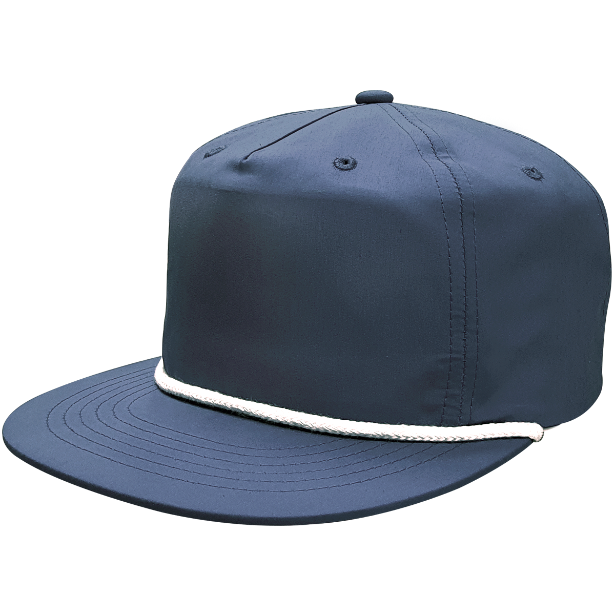 Blank 5-Panel Rope Snapback Hat Royal Blue