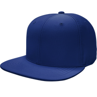 6 Panel Structured Performance Cap with Flat Bill- PR20