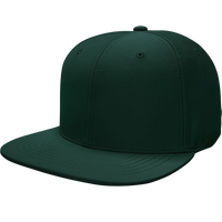 6 Panel Structured Performance Cap with Flat Bill- PR20